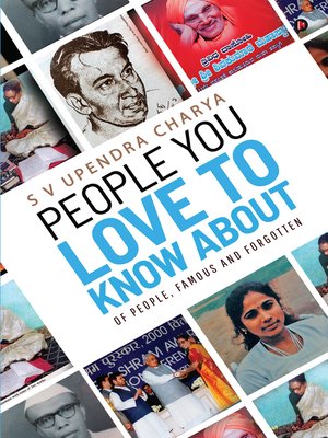 cover image of People You Love to Know About